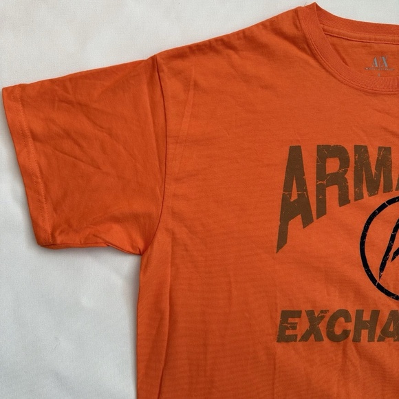 Armani Exchange Orange T-shirt Mens Large - Picture 2 of 15